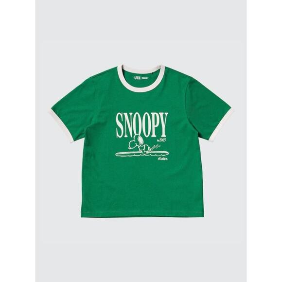 Peanuts x Uniqlo Surfing Tee Size Medium - Picture 1 of 5